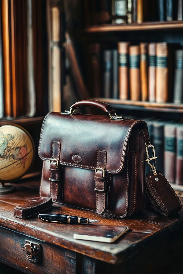 mensfashionable leather bag
